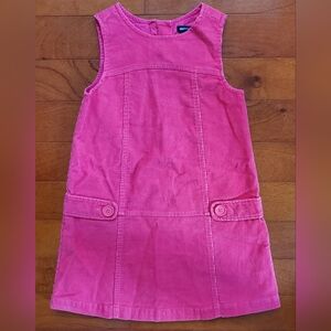 Pink Corduroy Sleeveless Dress From Baby Gap Size 4